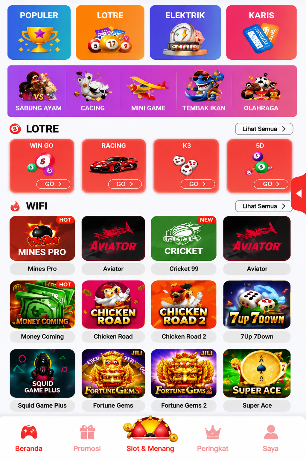 Lobi Utama Game Dragon99
